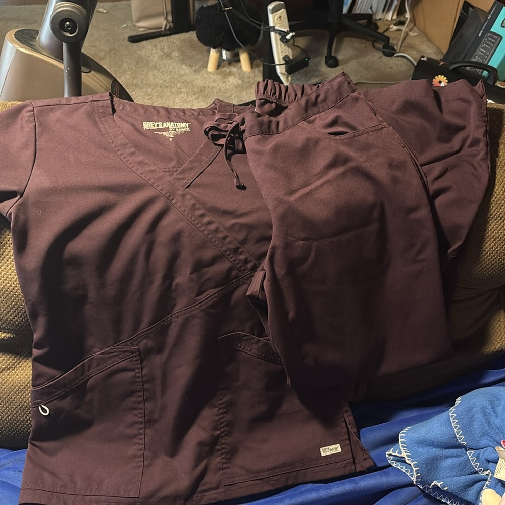 Brown Scrub Set